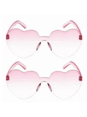 Brand New Bachelorette Party 5 People Kit Pink Heart Eyed Glasses